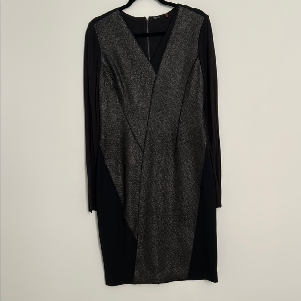 Elegant Black and Gray Dress